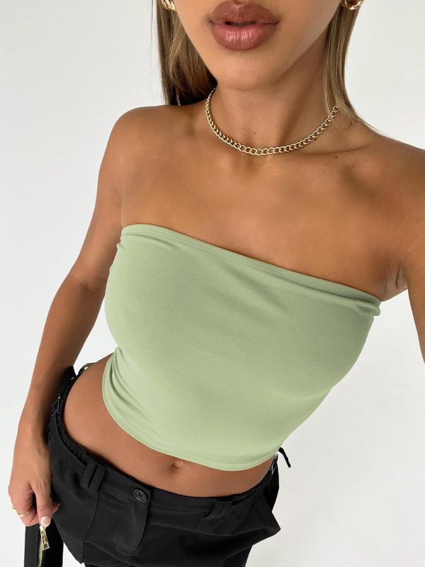 Trendy Queen Womens 3 Pack Tube Tops Crop Going Out Strapless Basic Backless Bandeau Bra Summer Outfits 2025 - Image 6