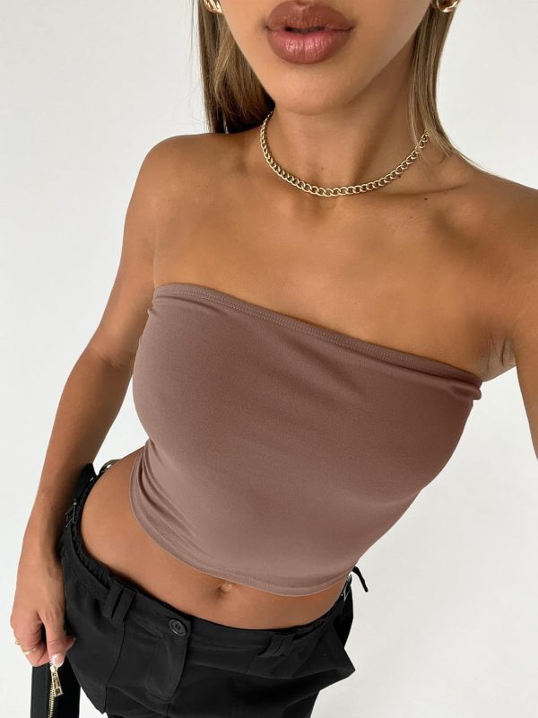 Trendy Queen Womens 3 Pack Tube Tops Crop Going Out Strapless Basic Backless Bandeau Bra Summer Outfits 2025 - Image 34