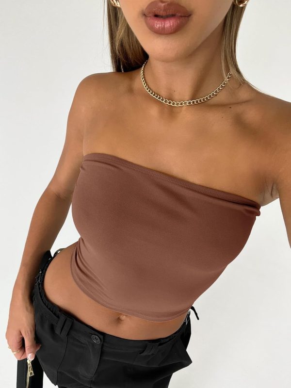 Trendy Queen Womens 3 Pack Tube Tops Crop Going Out Strapless Basic Backless Bandeau Bra Summer Outfits 2025 - Image 38
