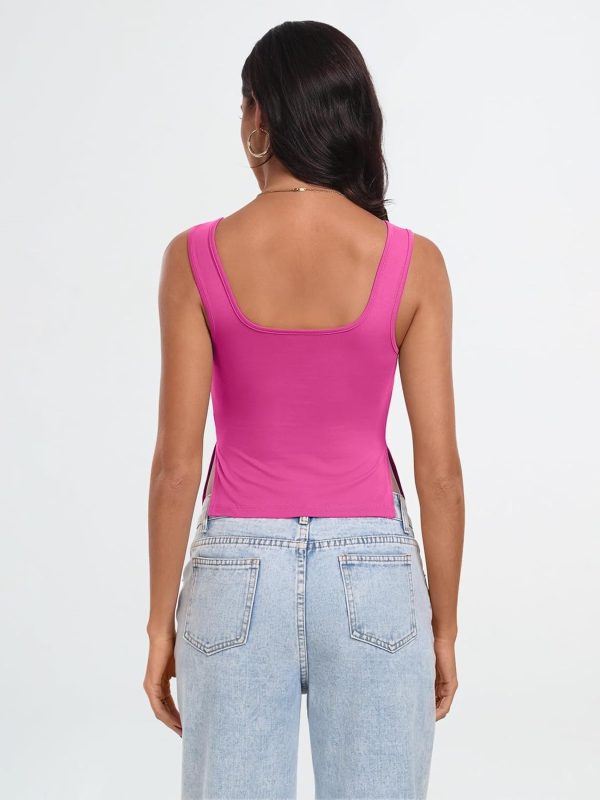 Trendy Queen Womens Going Out Crop Tops Backless Tank Tops Summer Y2k Teen Girls Basics Cute Clothes - Image 11